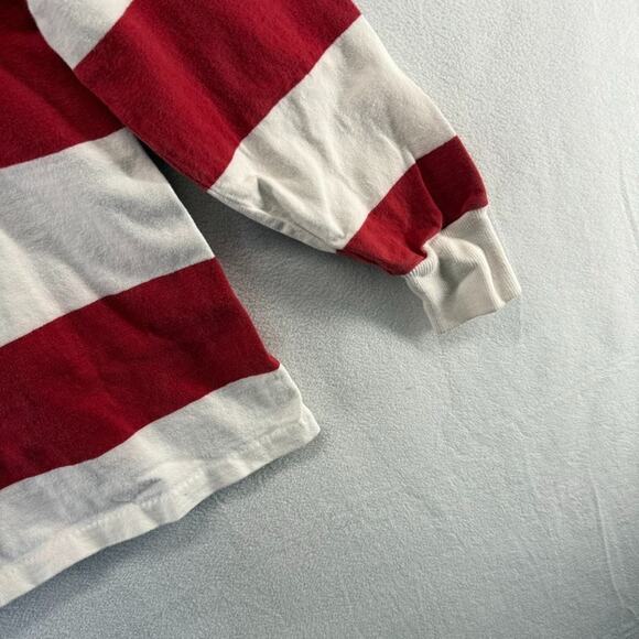 Vintage Lands End Rugby Shirt Men's XL Tall XLT Red White Blue USA Made Flag 90s - Picture 16 of 16
